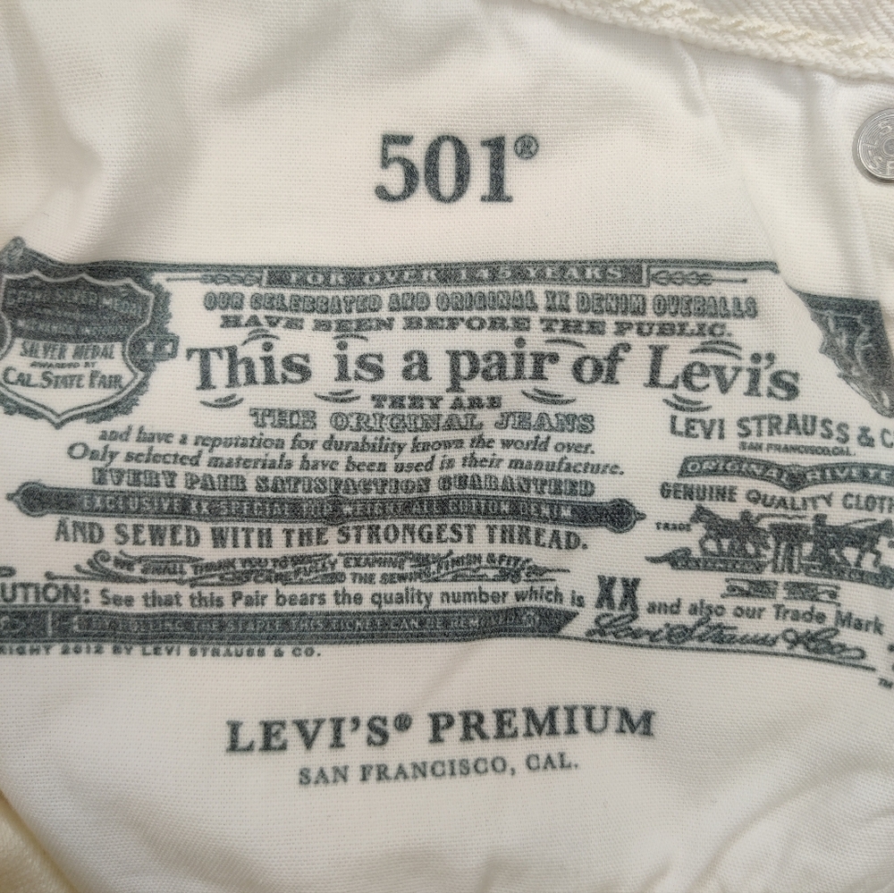 Levi's 501 90's high rise "Love" denim shorts size 27w - Picture 3 of 4